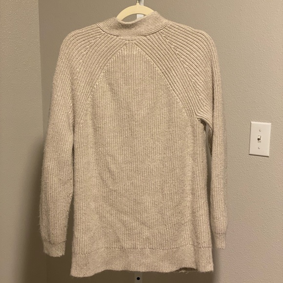 Gap Long Button Front Cardigan Grandpa Cotton Wool Blend Sweater - Picture 3 of 11